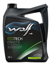 Масло моторное синтетическое - WOLF ECOTECH 0W40 FE, 4л (161064 /8320705)